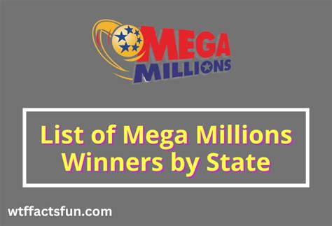 list of mega millions winners.